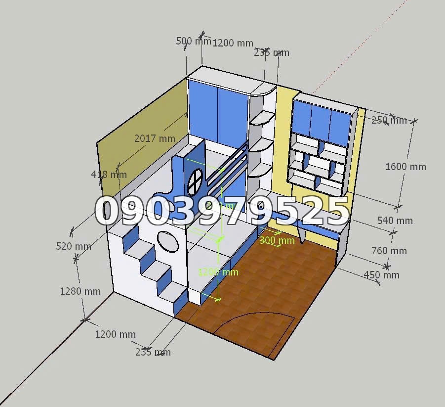 Giường tầng đa năng GT009