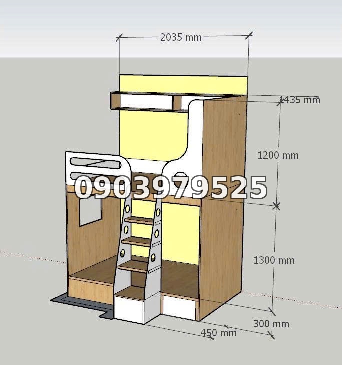 Giường tầng đa năng GT060