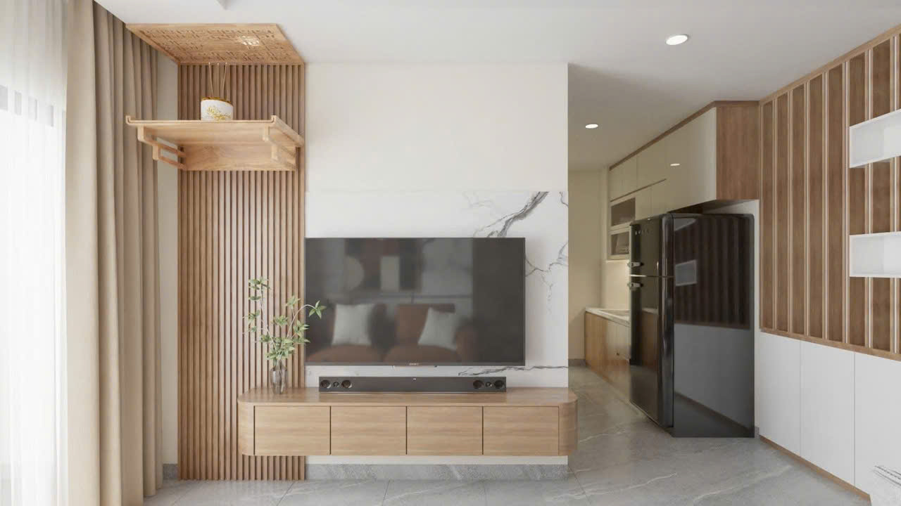 Kệ vách tivi KTV021