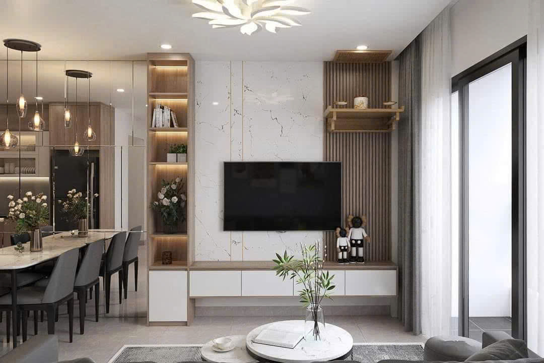 Kệ vách tivi KTV080