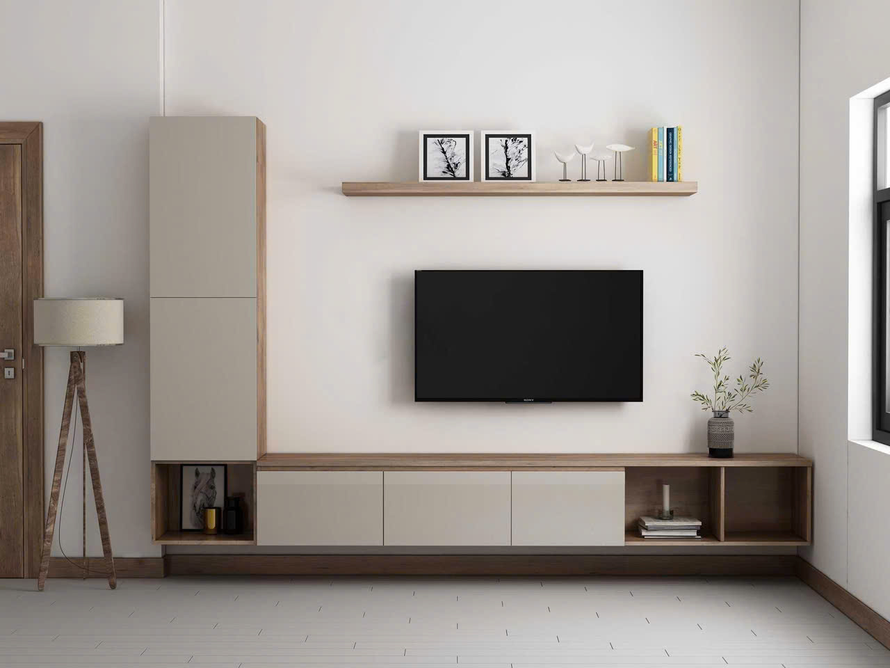 Kệ vách tivi KTV097
